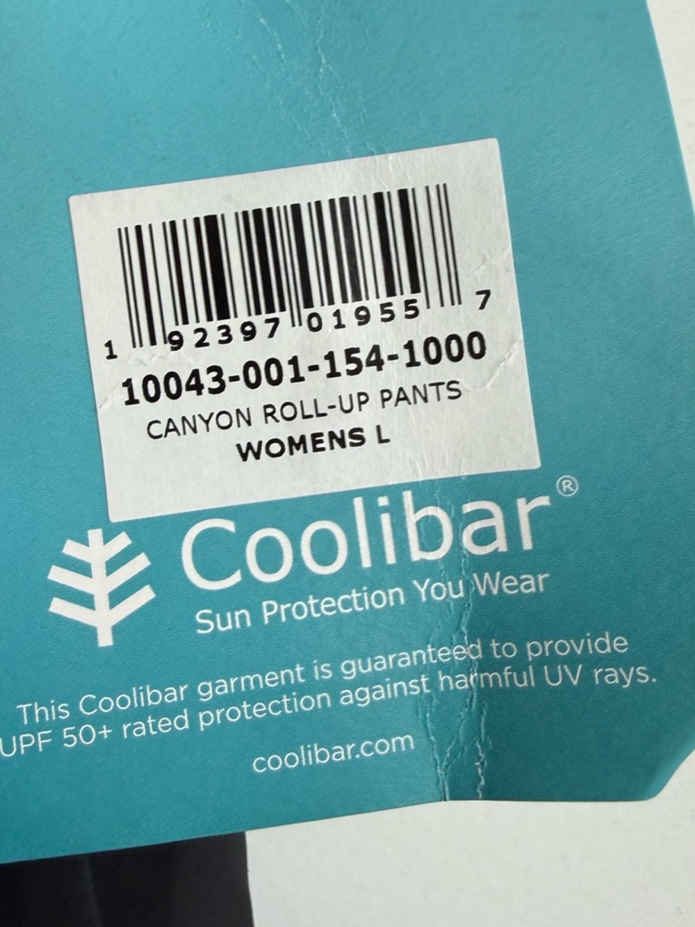NWT Coolibar Canyon Roll Up Pants Black UPF 50+ Outdoor Sun Protection Large - Picture 2 of 10